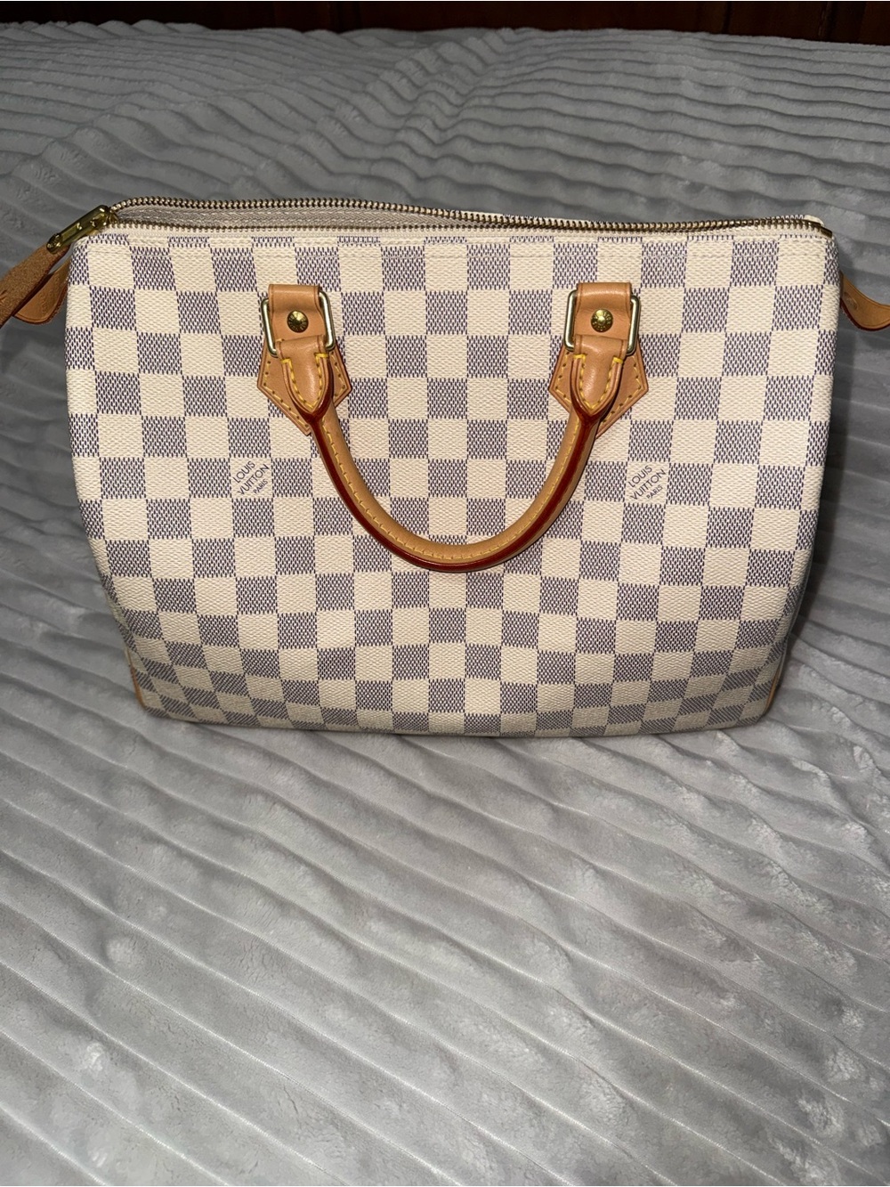 🎉SOLD🎉 Louis Vuitton Speedy 30 in Damier Azur - Picture 1 of 16